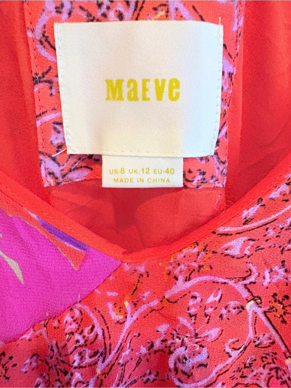 Maeve Grecia Dress Fairy Floral Ruffles Strappy Scarf Hem SZ 8 Silky Flowy - Picture 6 of 10